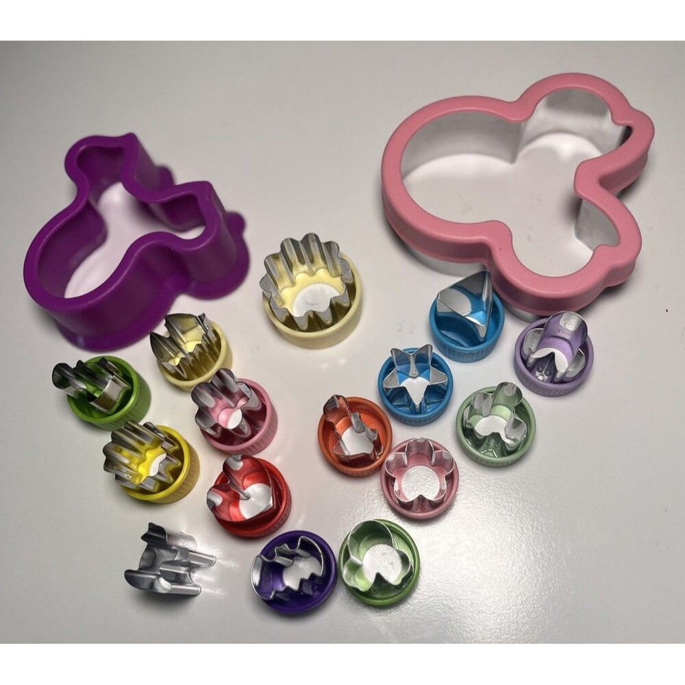 Sandwich Cutter and Sealer Kids Lunch & Cookie Cutters for Bento Box 16 pc set